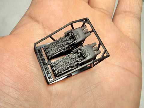MUYIモデル G350111 1/350 ドイツ海軍 3連装魚雷発射管(分離型)