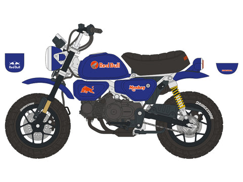 ブルースタッフ BS 12-018 1/12 ホンダ 125 モンキー カスタムカラー - 1/12デカール タミヤ14134用