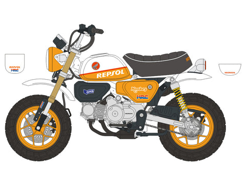 ブルースタッフ BS 12-018 1/12 ホンダ 125 モンキー カスタムカラー - 1/12デカール タミヤ14134用