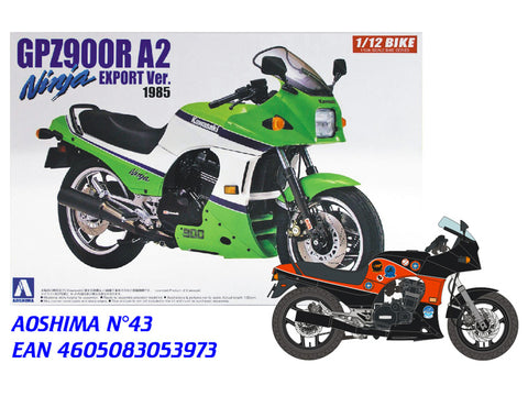 ブルースタッフ BS 12-037 1/12 カワサキ GPZ900R "トップガン" - 1/12デカール アオシマ用