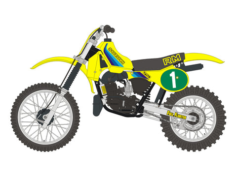 ブルースタッフ BS 12-042 1/12 スズキ RM250 1982 - 1/12デカール タミヤ14013用
