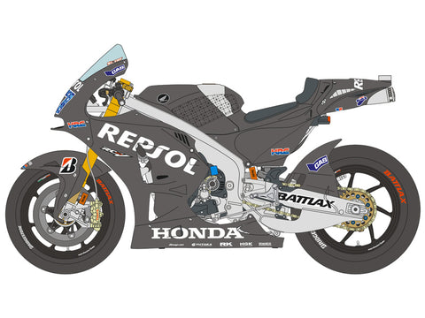 ブルースタッフ BS 12-044 1/12 ホンダ RC213V Test 2014 - マルケス / ペドロサ / ストーナー - 1/12デカール タミヤ14130用
