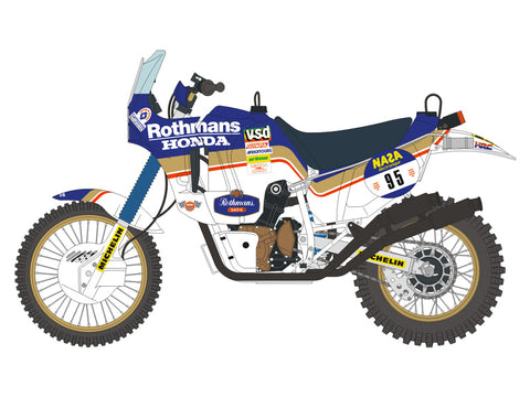 ブルースタッフ BS 12-046 1/12 ホンダ NXR 750 パリ・ダカール・ラリー 1986 - 1/12デカール タミヤ14054用
