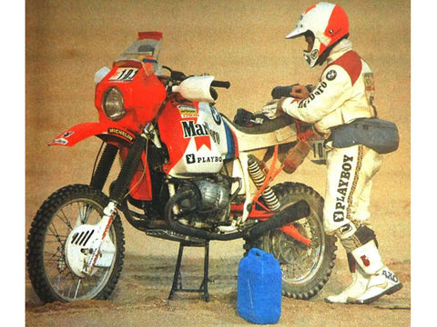 ブルースタッフ BS 12-047 1/12 BMW R80 G/S パリ・ダカール・ラリー 1985 / パイロット - 1/12デカール タミヤ14056用