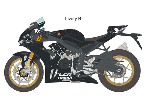 ブルースタッフ BS 12-052 1/12 ホンダ CBR1000RR-R SP - トレーニングバイク レプリカ / ヨハン・ザルコ 24' - 1/12デカール タミヤ14138 / 14141用