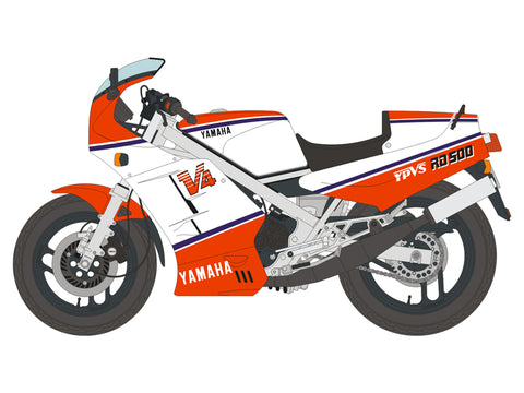 ブルースタッフ 12055 1/12 ヤマハ RD500LC - 1/12デカール, PE & 3Dパーツ(タミヤ14037用)