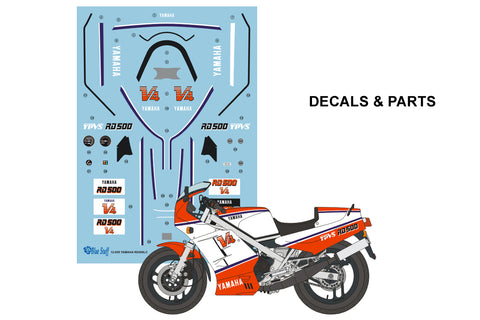 ブルースタッフ 12055 1/12 ヤマハ RD500LC - 1/12デカール, PE & 3Dパーツ(タミヤ14037用)