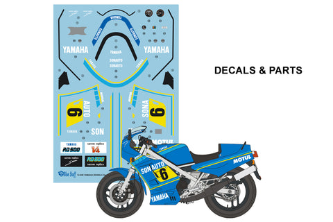 ブルースタッフ 12056 1/12 ヤマハ RD500LC サロン・レプリカ - 1/12デカール, PE & 3Dパーツ(タミヤ14037用)