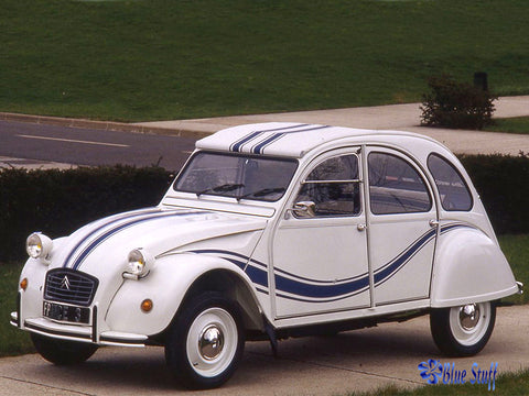 ブルースタッフ BS 24-006 1/24 シトロエン 2cv フランス 3 / トランザット / ビーチコーマー 1984 - 1/24デカール タミヤ24164/89654用・レベル7095用