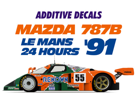 ブルースタッフ BS 24-014 1/24 マツダ 787B ル・マン24時間 1991 Additives - 1/24デカール タミヤ24326 / 24352用