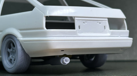 ケイスタイル KS-PA113 1/24 AE86用 ボーダー304マフラー(ハセガワ対応)