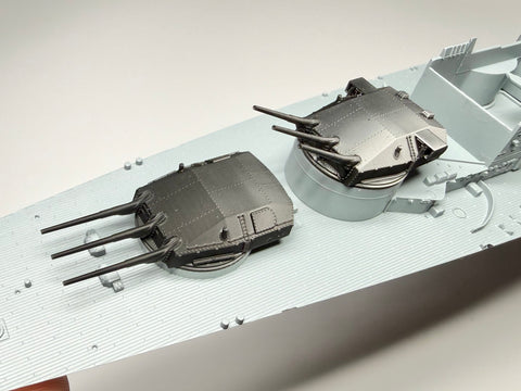 MUYIモデル G700120 1/700 ドイツ海軍シャルンホルスト(1943) 主砲
