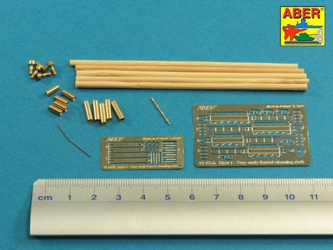 アベール 16024 1/16 ドイツ タイガーI型用初期型クリーニングロッド・ブラケット