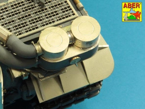 アベール 16145 1/16 ドイツ タイガーI E型 第501重戦車大隊チェニジア- エアフィルターカバー(タミヤ,タコム用)
