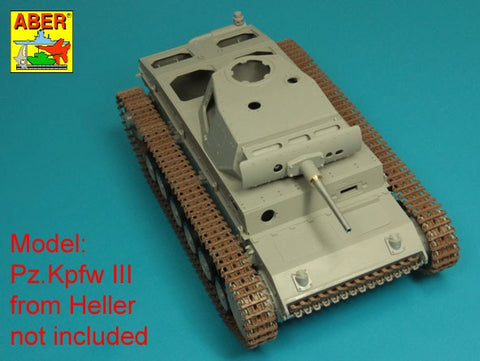 アベール 16L21 1/16 ドイツ III号戦車G,H,J (初期)型用 50mm KwK 38L/42砲身(トランぺッター,タコム,Heller,DasWerk)