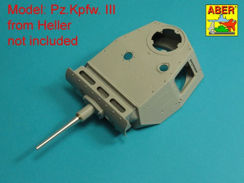 アベール 16L21 1/16 ドイツ III号戦車G,H,J (初期)型用 50mm KwK 38L/42砲身(トランぺッター,タコム,Heller,DasWerk)