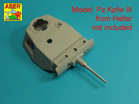アベール 16L21 1/16 ドイツ III号戦車G,H,J (初期)型用 50mm KwK 38L/42砲身(トランぺッター,タコム,Heller,DasWerk)