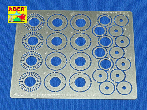 アベール 24024 1/24 穴開きディスクブレーキ12mm