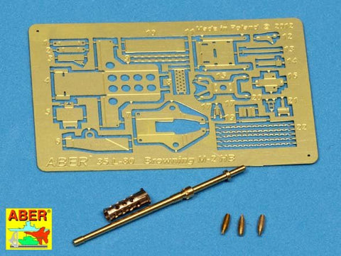 アベール 35L080 1/35 アメリカ ブローニング12.7mmM2HB重機関銃身セット