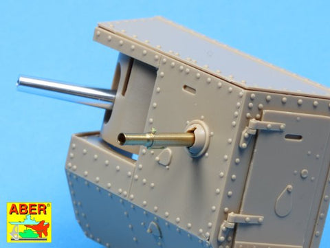 アベール 35L155 1/35 イギリス マークIV菱形戦車 雄型用砲身・銃身セット(タミヤ/タコム用)