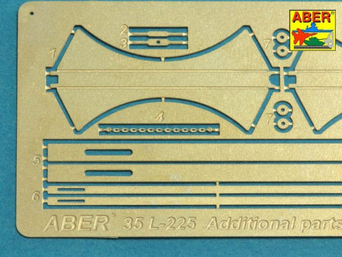 アベール 35L225 1/35 ドイツ マウス超重戦車用 砲身 主砲・副砲・アンテナセット(タコム用)