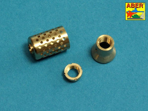 アベール 35L232 1/35 ドイツ 超重戦車VII号レーヴェ用 10.5cmKwk L/70砲身 多孔制退器(アミュージングホビー用)