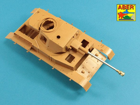 アベール 35L237 1/35 ドイツ IV号戦車H型用 7.5cmKwK40 中期型マズルブレーキ砲身(ズベズダ用)