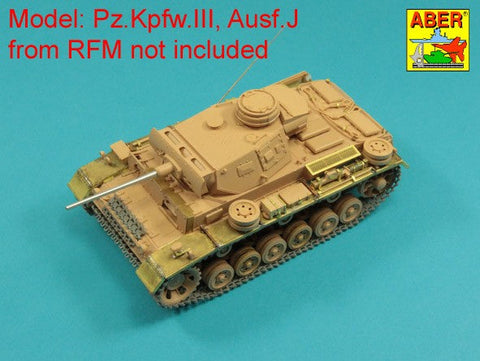 アベール 35L321 1/35 ドイツ III号戦車J・L・M型用 5cmKwk39 L/60砲身(ライフィールド用)