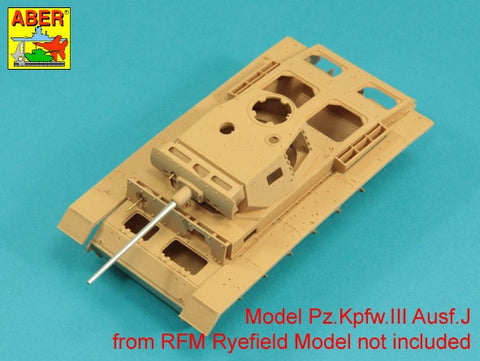 アベール 35L321 1/35 ドイツ III号戦車J・L・M型用 5cmKwk39 L/60砲身(ライフィールド用)