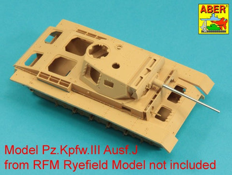 アベール 35L321 1/35 ドイツ III号戦車J・L・M型用 5cmKwk39 L/60砲身(ライフィールド用)