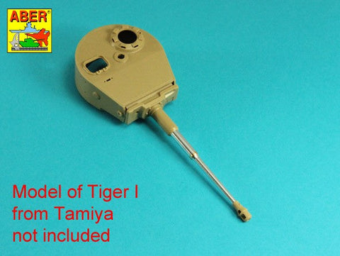 アベール 35L334 1/35 ドイツ タイガーI E型用 88mm砲身 マズルブレーキ無し(汎用)