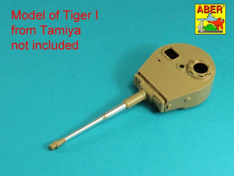アベール 35L334 1/35 ドイツ タイガーI E型用 88mm砲身 マズルブレーキ無し(汎用)