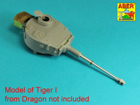 アベール 35L334 1/35 ドイツ タイガーI E型用 88mm砲身 マズルブレーキ無し(汎用)