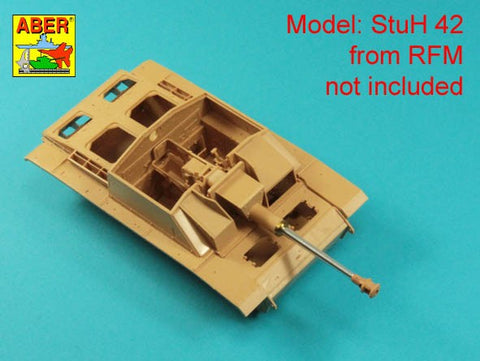 アベール 35L336 1/35 ドイツ III号突撃砲F8/G型,IV号突撃砲用 7,5 cm Kwk 40 L/48 砲身 マズルブレーキ無し(汎用)
