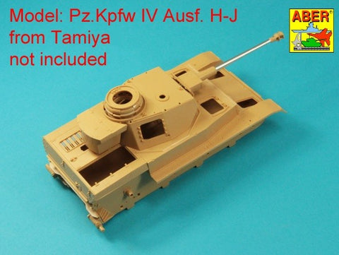 アベール 35L337 1/35 ドイツ IV号戦車G後期/H/J型 7,5 cm 40 L/48 砲身 マズルブレーキ無し(タミヤ用)