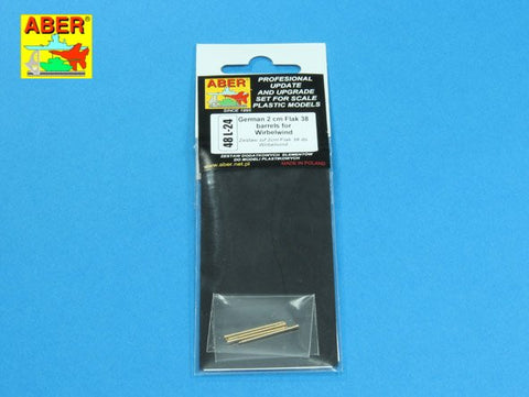 アベール 48L24 1/48 ドイツ ヴィルベルヴィント用 2cmFlak38四連装機関砲砲身