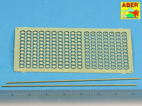 アベール R40 1/16 ヘキサゴナルボルト・ナット1.5mm 1/16スケール用