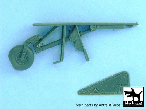 ブラックドッグ A32002 1/32 フォッケウルフ FW 190 D-9 尾輪キット、レジンパーツ7点(ハセガワ用)