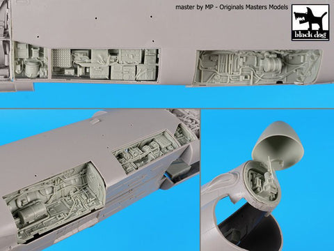 ブラックドッグ A32010 1/32 A-7 コルセア II レーダー+エレクトロニック+ホイールベイ (トランぺッター用)
