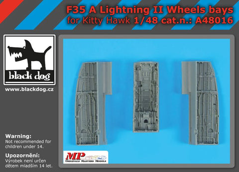 ブラックドッグ A48016 1/48 F 35 A ライトニング II ホイールベイ (キティホーク用)