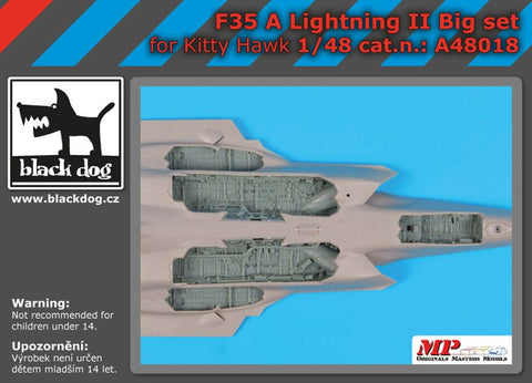 ブラックドッグ A48018 1/48 F 35 A ライトニング II ビッグセット (キティホーク用)