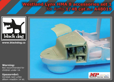 ブラックドッグ A48019 1/48 ウエストランド リンクス HMA8 アクセサリーセット No.1(エアフィックス用)