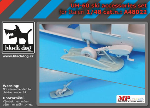 ブラックドッグ A48022 1/48 UH-60 Ski アクセサリーセット (イタレリ用)
