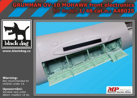 ブラックドッグ A48025 1/48 グラマン OV-10 モホーク フロント・電子機器 (ローデン用)