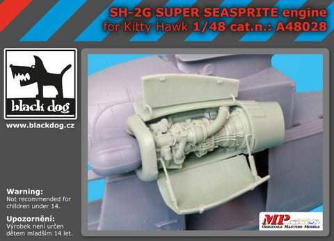 ブラックドッグ A48028 1/48 SH-2G スーパー・シースプライト・エンジン(キティホーク用)