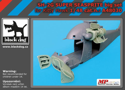 ブラックドッグ A48030 1/48 SH-2G スーパー・シースプライト ビッグセット(キティホーク用)