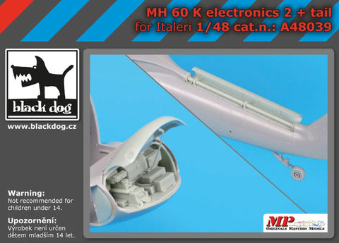 ブラックドッグ A48039 1/48 MH-60 K 電子機器 2 +テール (イタレリ用)