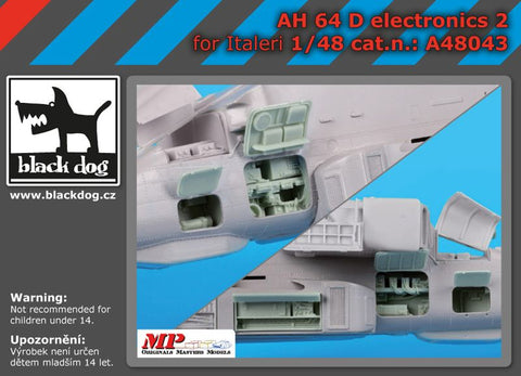 ブラックドッグ A48043 1/48 AH-64 D 電子機器 2 (イタレリ用)