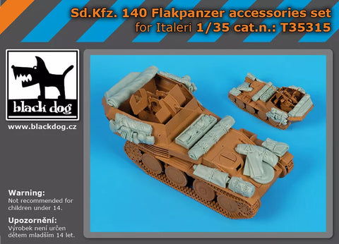 ブラックドッグ T35315 1/35 Sd.Kfz 140 対空戦車アクセサリーセット(イタレリ用)