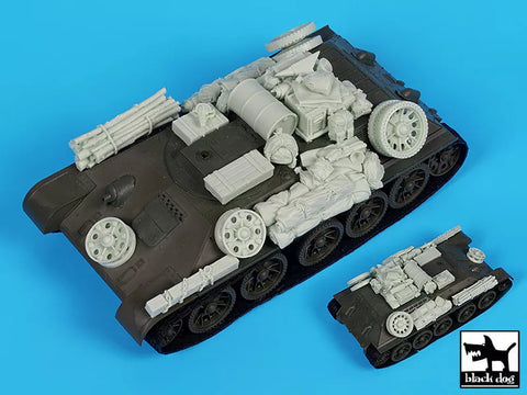 ブラックドッグ T35324 1/35 T 34 Tyagach model 1944 アクセサリーセット(ズベズダ用)